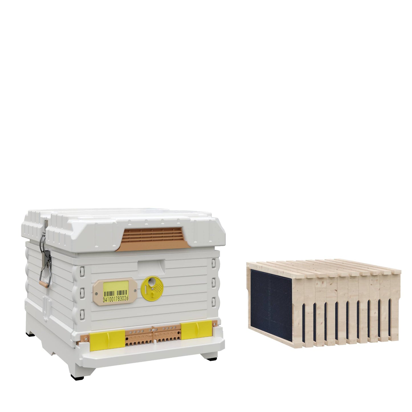 Ergo Insulated White Single Brood Box Beehive Set (NBS)
