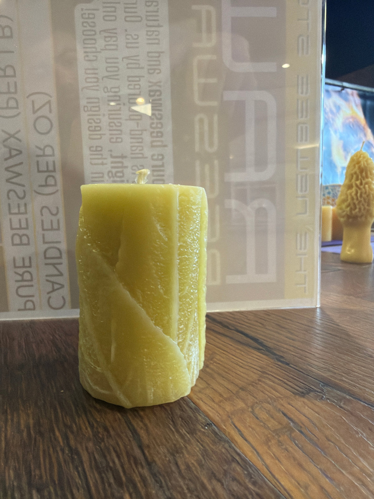 MB Pure Beeswax Pillar Candle 3.5oz