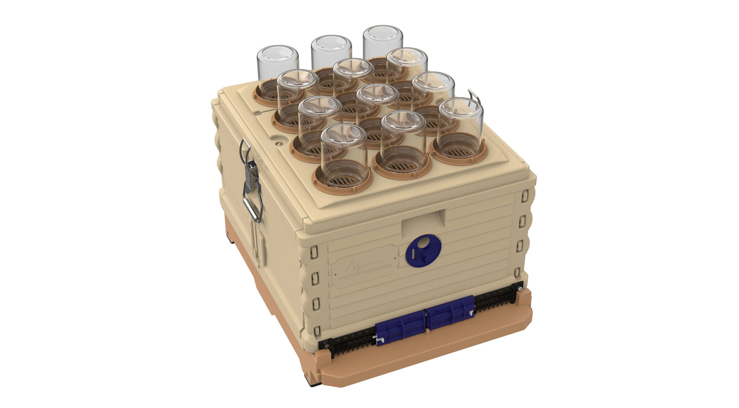 Apimaye Comb Honey Jar Adapter for 10 Frame Hives