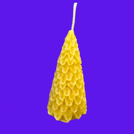 "Holly Tree" Pure Beeswax Decorative Candle