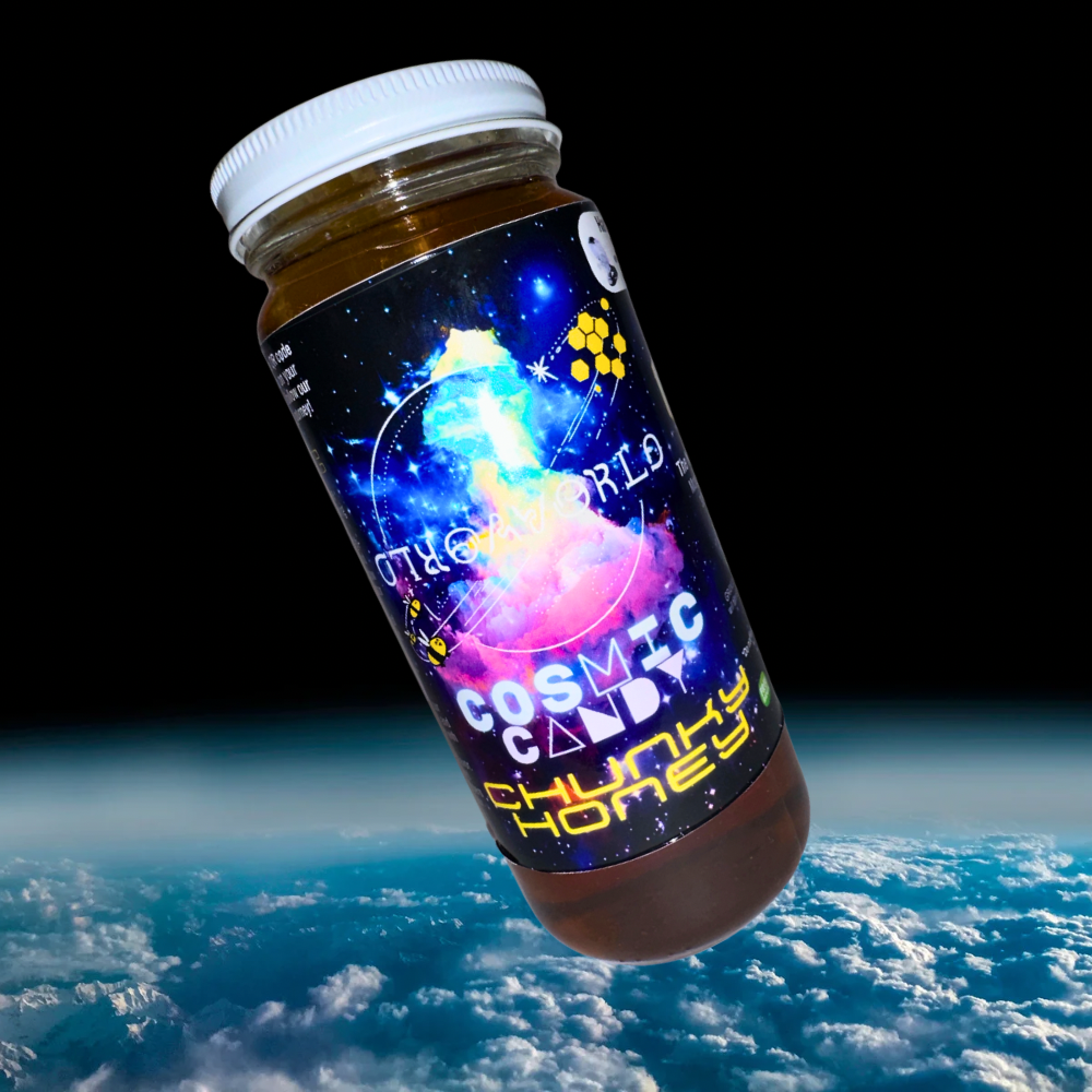 COSMIC CANDY- "Summer" Chunky Honey 16oz.