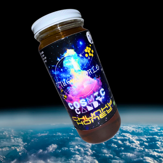 COSMIC CANDY- "Summer" Chunky Honey 16oz.
