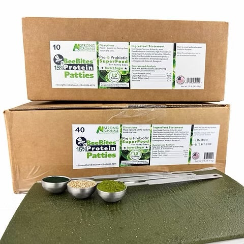 StrongMicrobials- BeeBites 15% Protein Patties