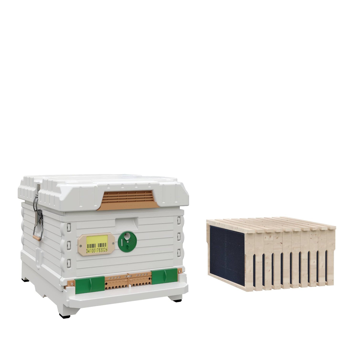 Ergo Insulated White Single Brood Box Beehive Set (NBS)