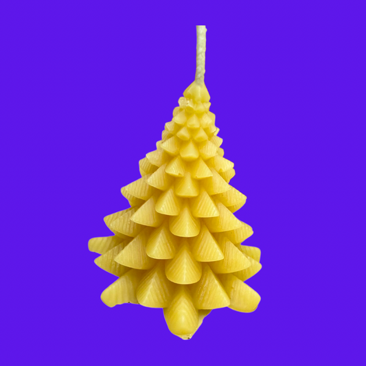 "Christmas Tree" Pure Beeswax Decorative Candle