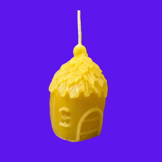 "Fairy House" Pure Beeswax Decorative Candle