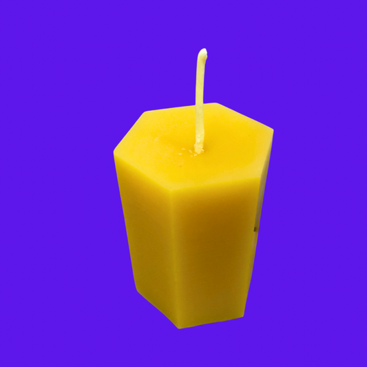 Pure Beeswax Hexagon Pillar Candle