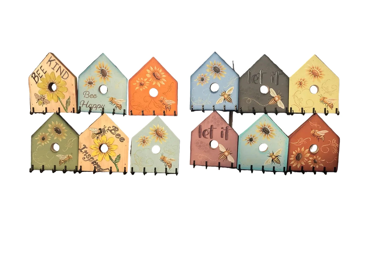 Key Holder Rack- Birdhouse Design