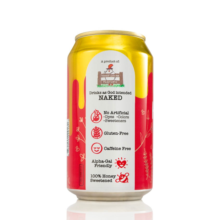 Sparkling Honey Sweetened Strawberry Soda Case