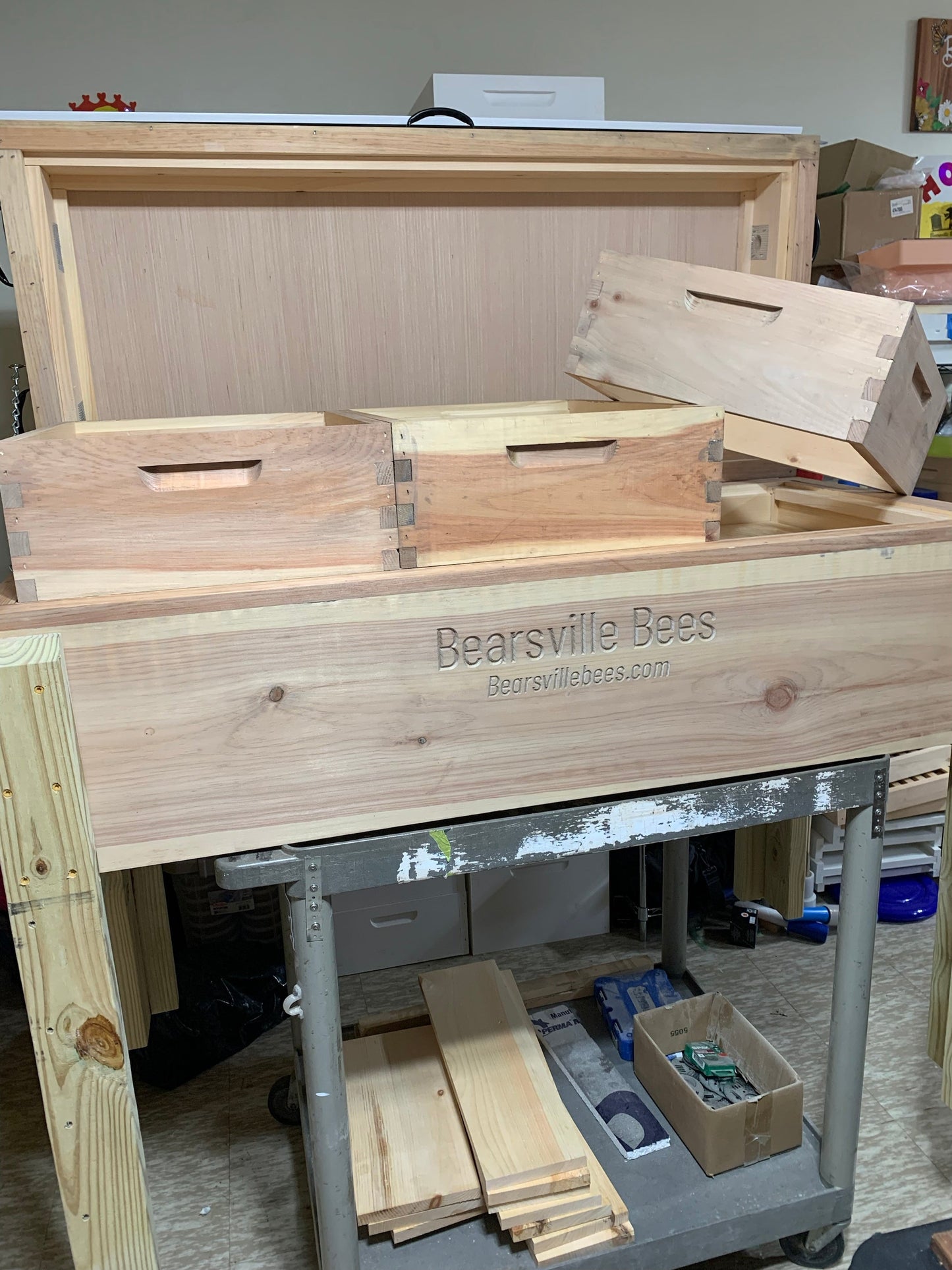 Bearsville Bees Insulated Long Langstroth SUPER Hive