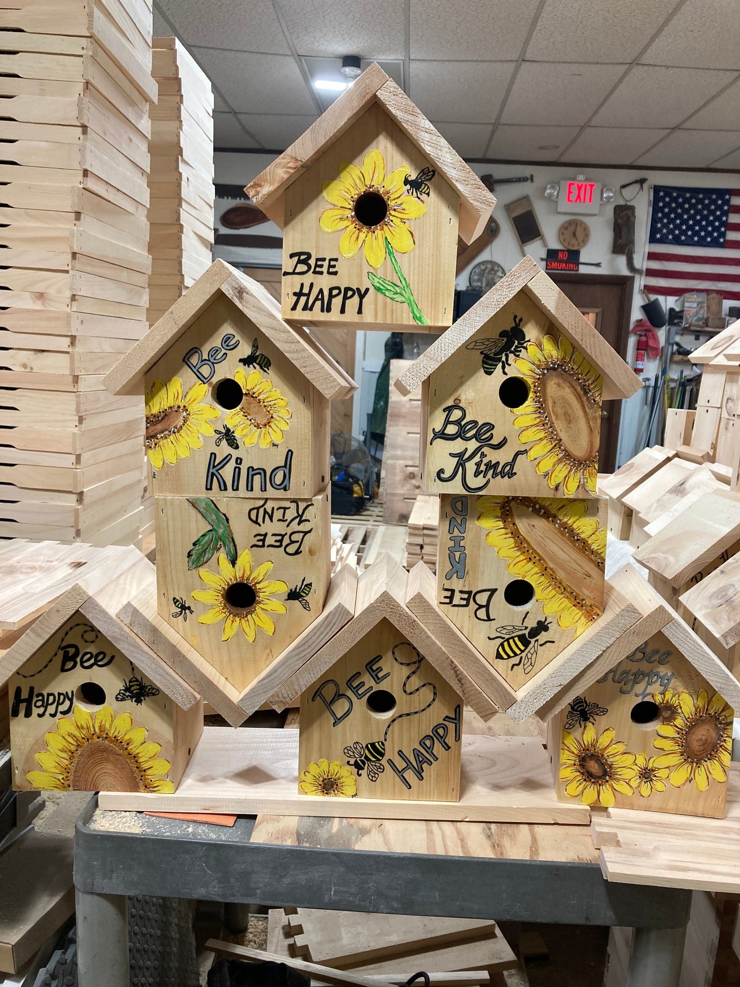 Birdhouse - painted w/colors