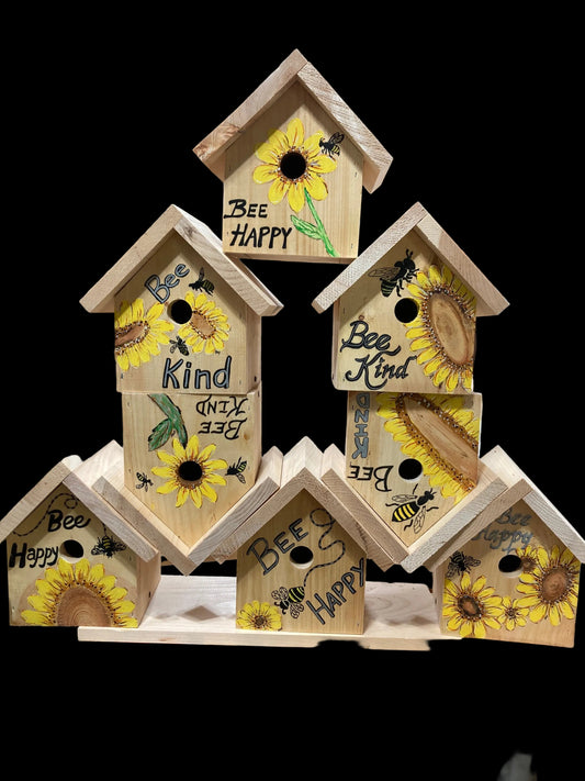 Birdhouse - painted w/colors