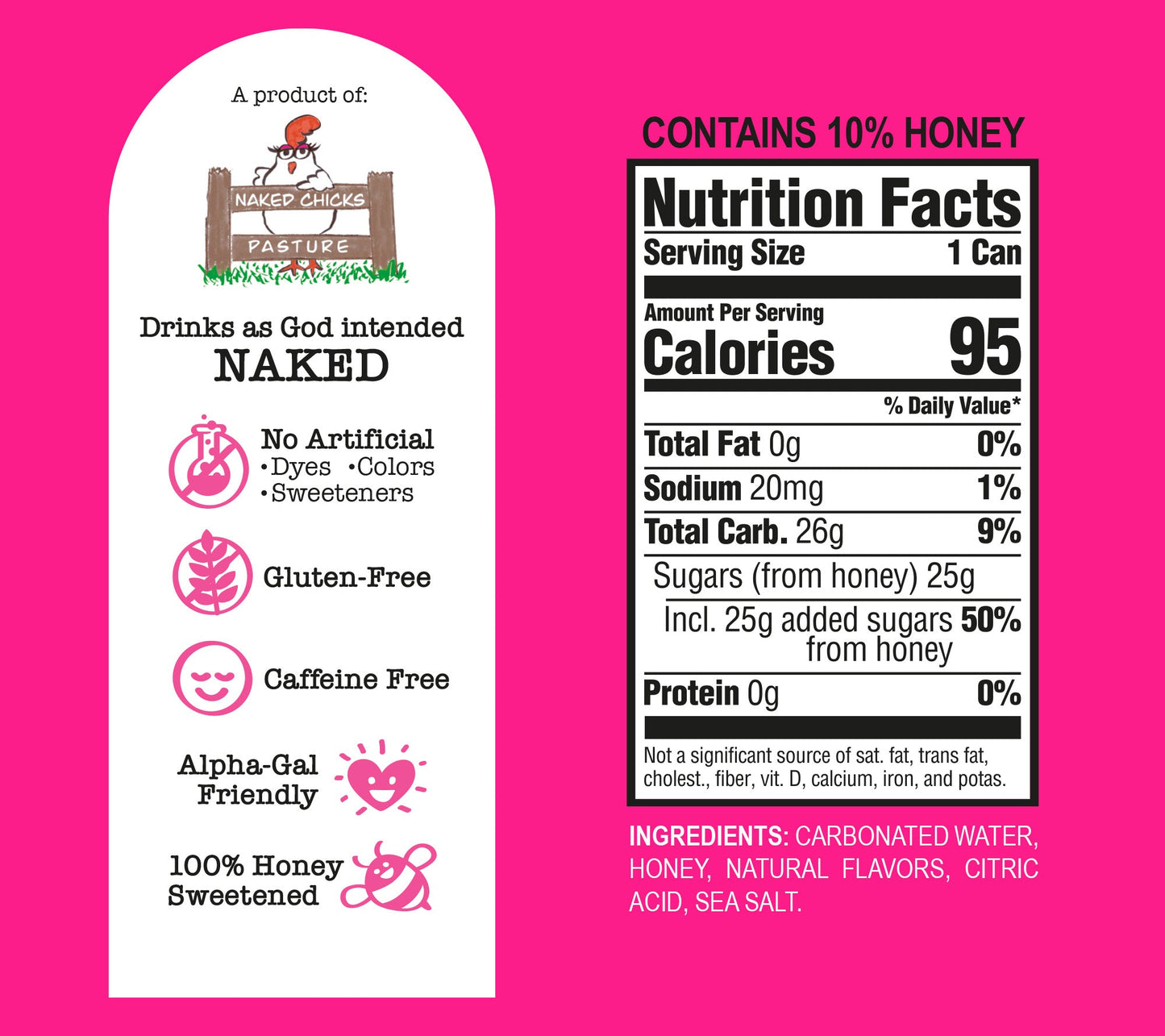 Sparkling Honey Sweetened Watermelon Soda Case